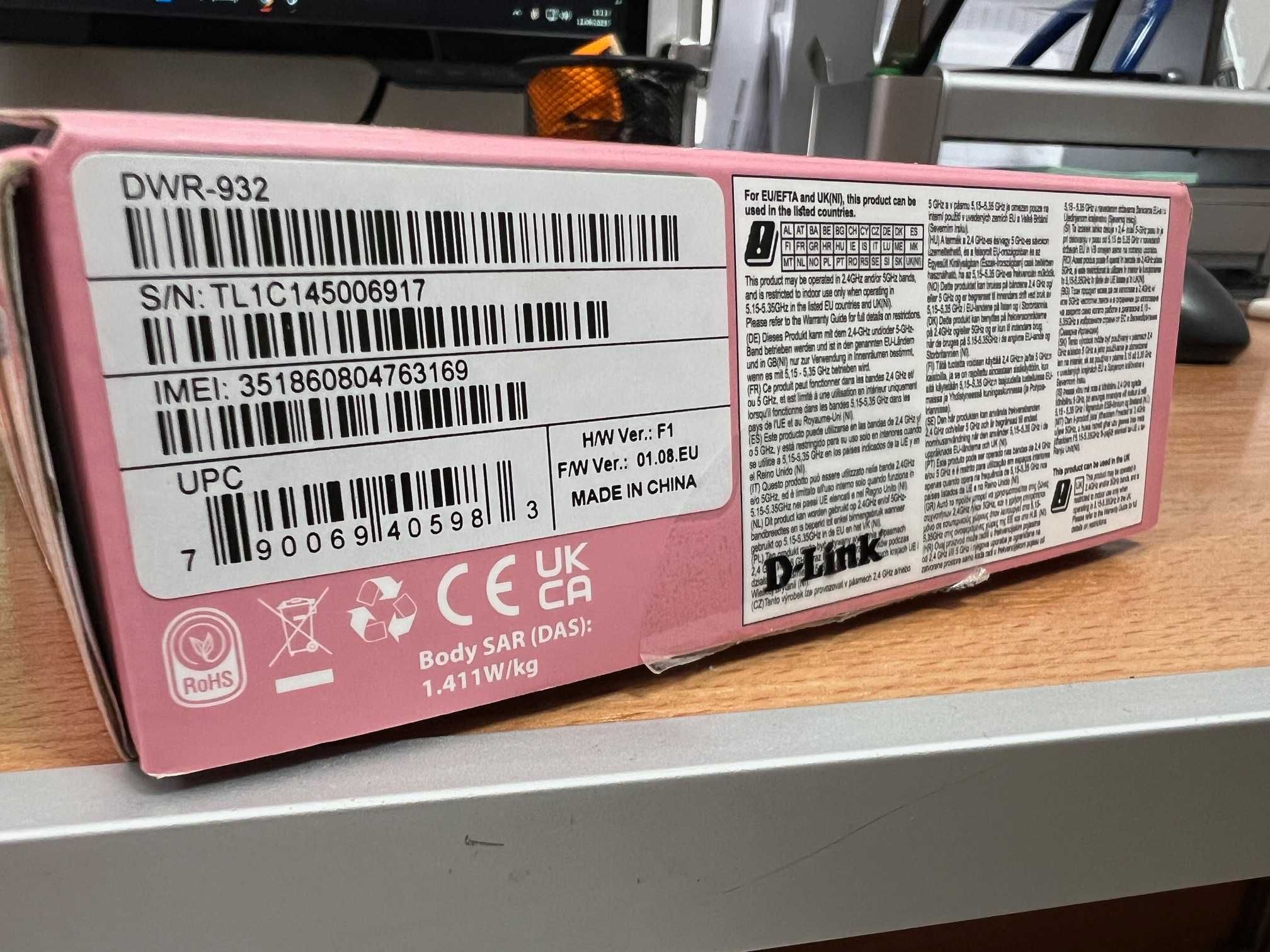 Router bezprzewodowy WiFi z 4G LTE D-Link DWR-932