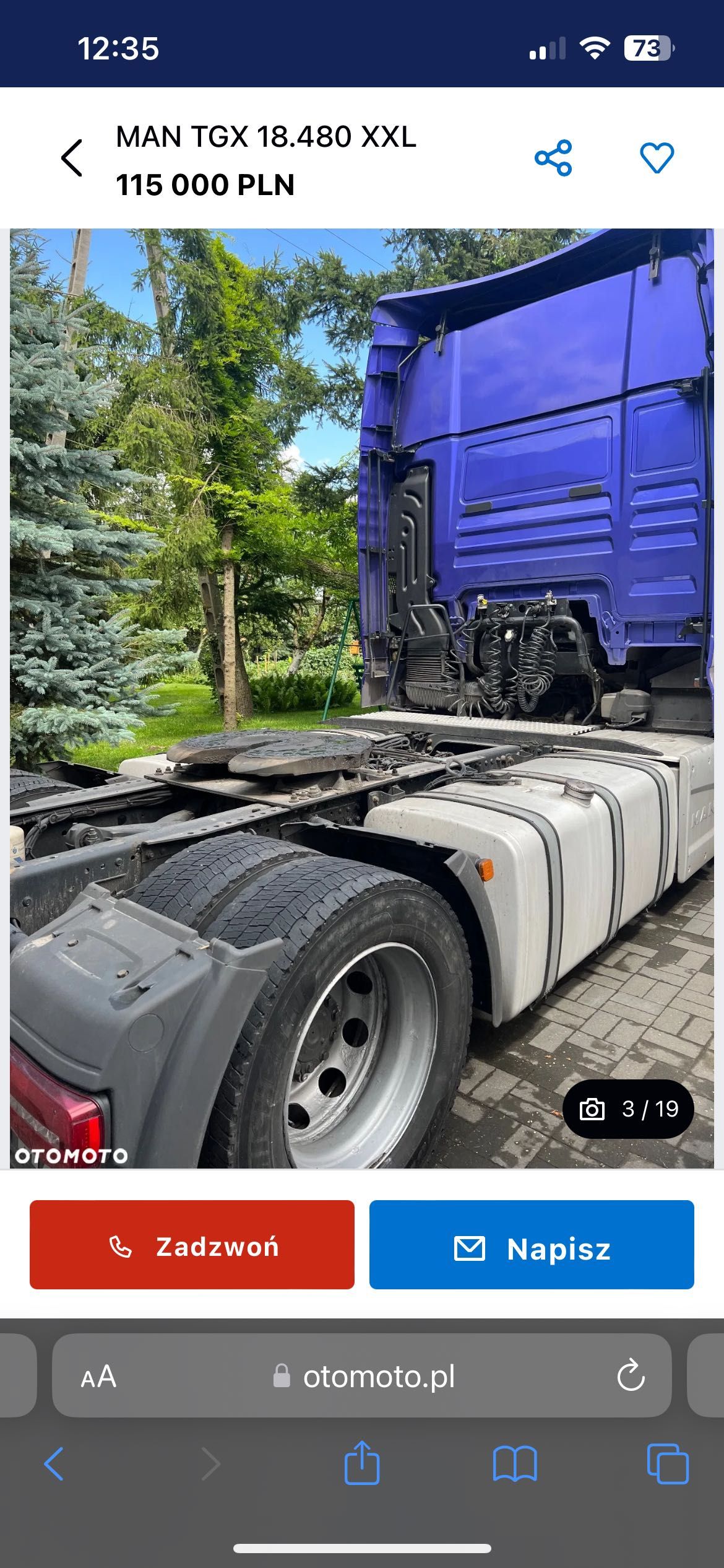 MAN TGX 18.480 XXL LOW DECK 2016 retarder