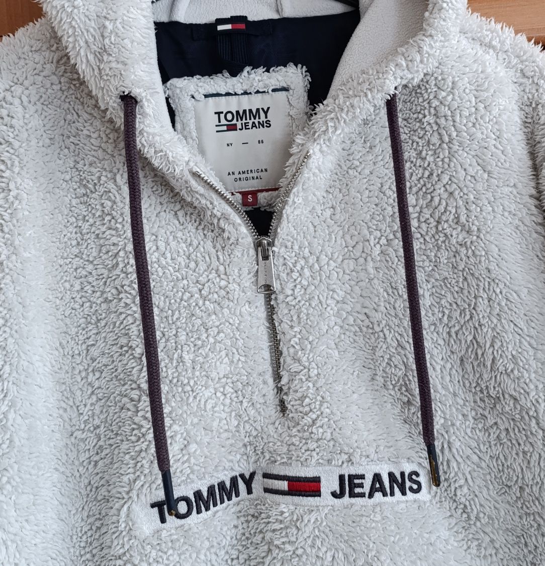 Худі жіноче оверсайз Tommy Hilfiger оригінал шерпа тедді