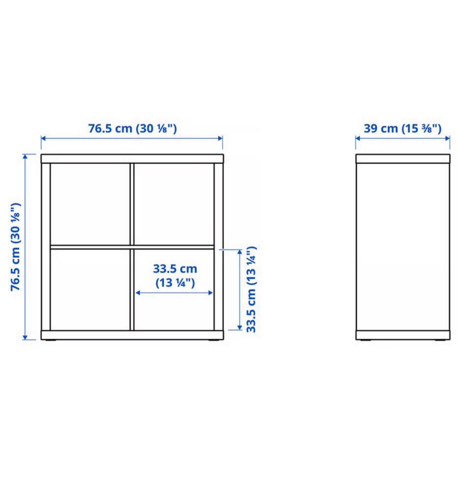 Móvel KALLAX com 4 gavetas - IKEA