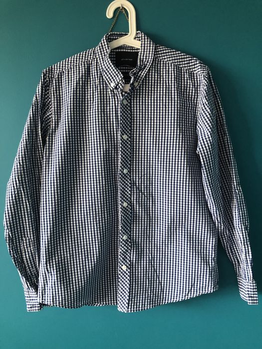 Koszula w kratę z długim rękawem diverse M medium regular fit