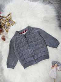 Zara baby bawełniany rozpinany sweterek dla chłopca 3-6 m / 68 cm