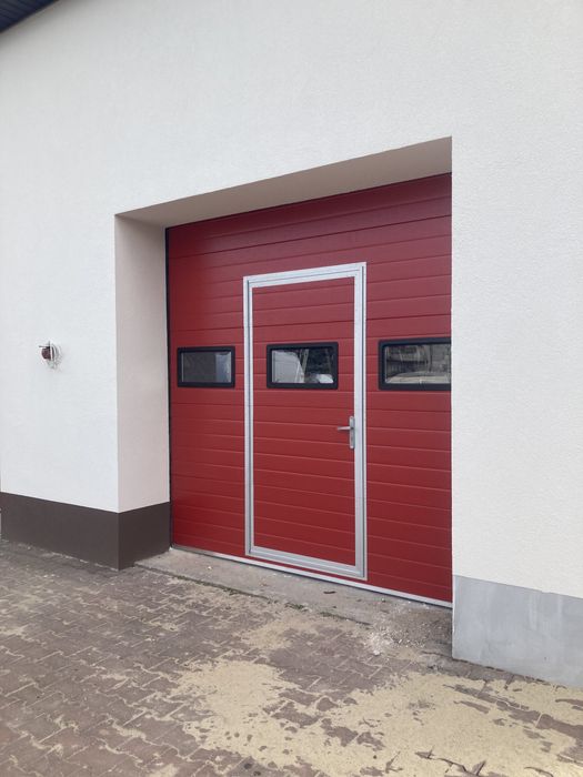 Brama segmentowa 3000x3000 gatunek 2 panela tanio nowa brama