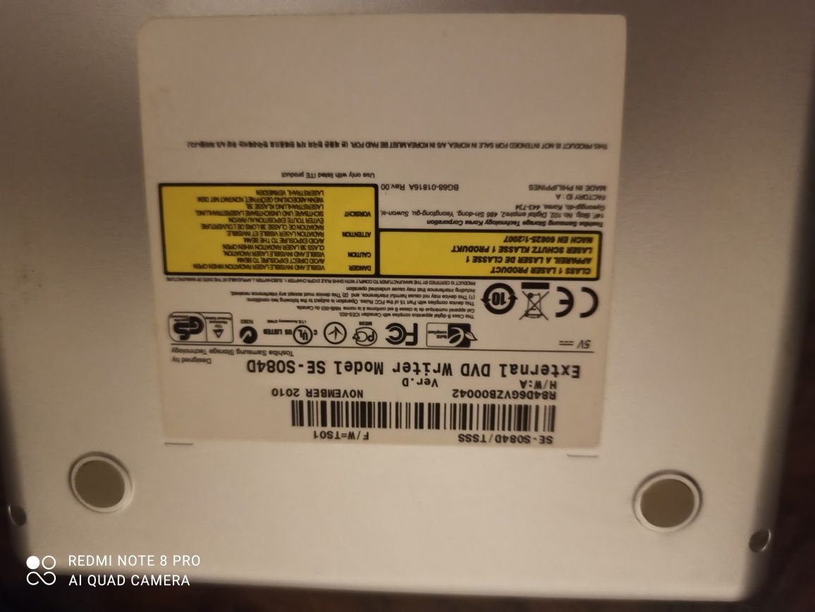 Leitor gravador externo Samsung