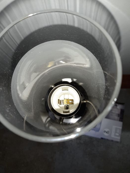 Candeeiros vidro/inox