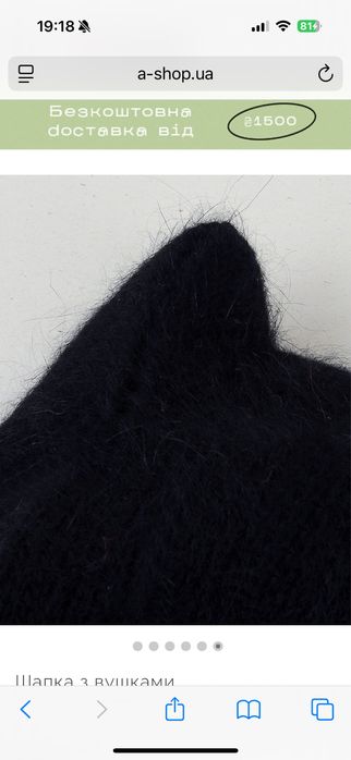 Шапка з вушками