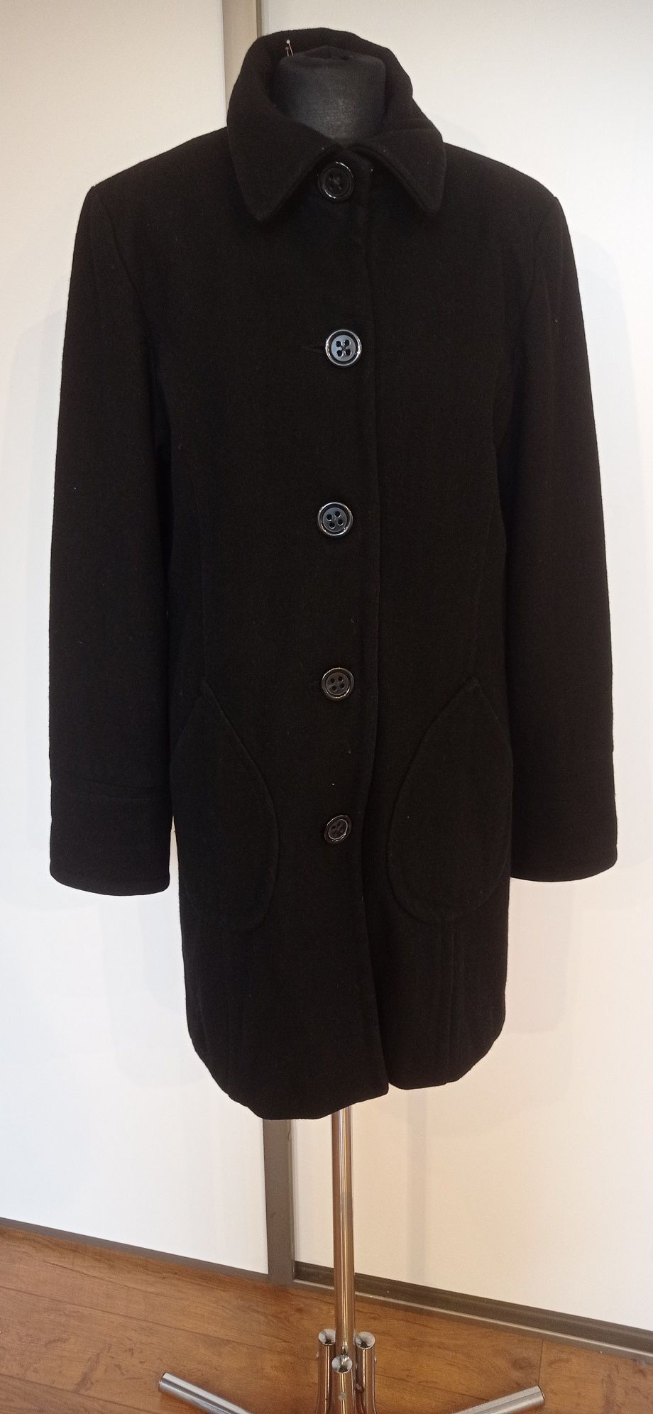 Czarny Płaszcz XL