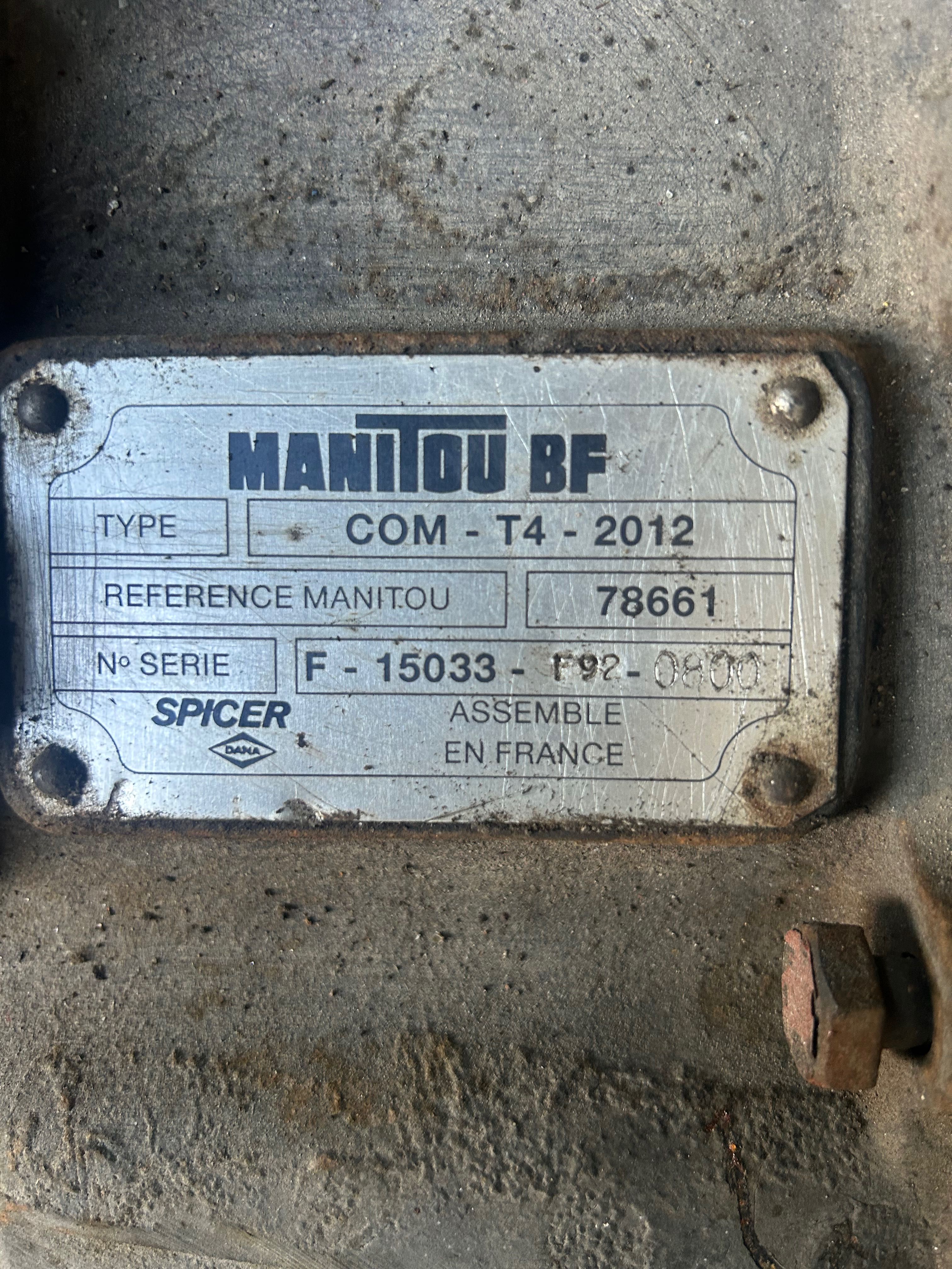 Skrzynia biegów do manitou 2600 . 626 . 628  com - T4 - 2012