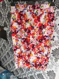Spódnica tuba kwiaty 34 XS floral