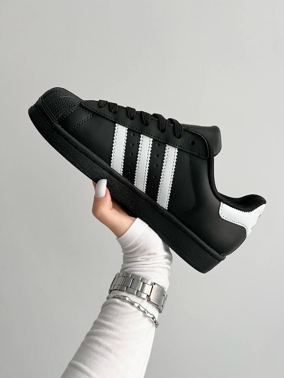 Жіночі кросівки Adidas Superstar black/кросівки адідас суперстари