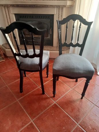 Conjunto de 6 cadeiras estofadas