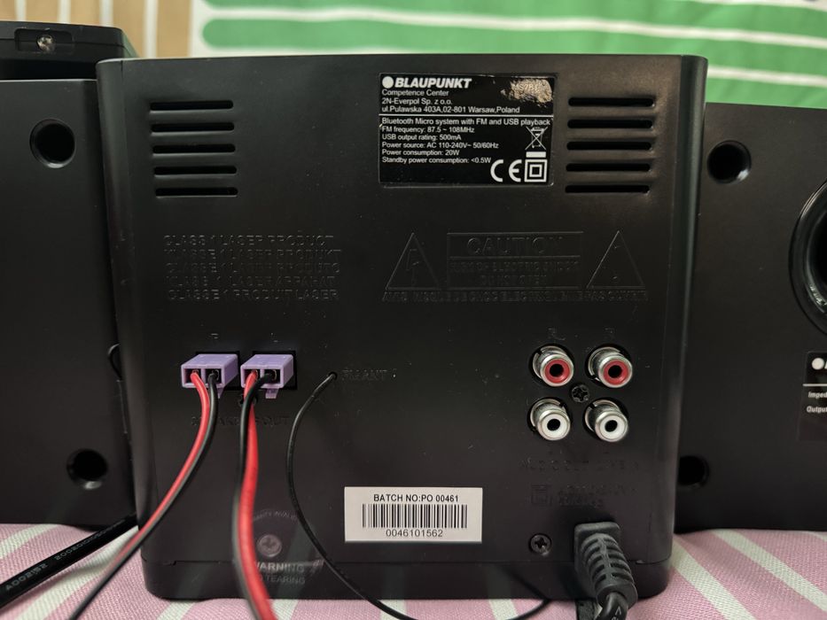 Wieża blaupunkt bluetooth/usb/cd/radio