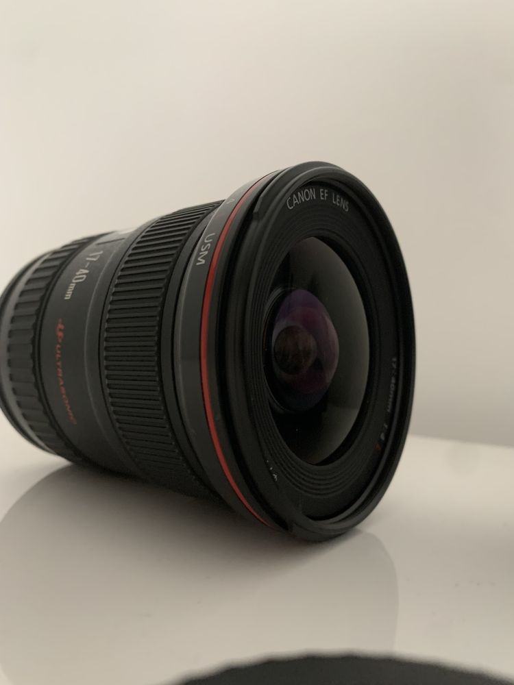 Lente Canon EF 17-40mm F4 como nova.