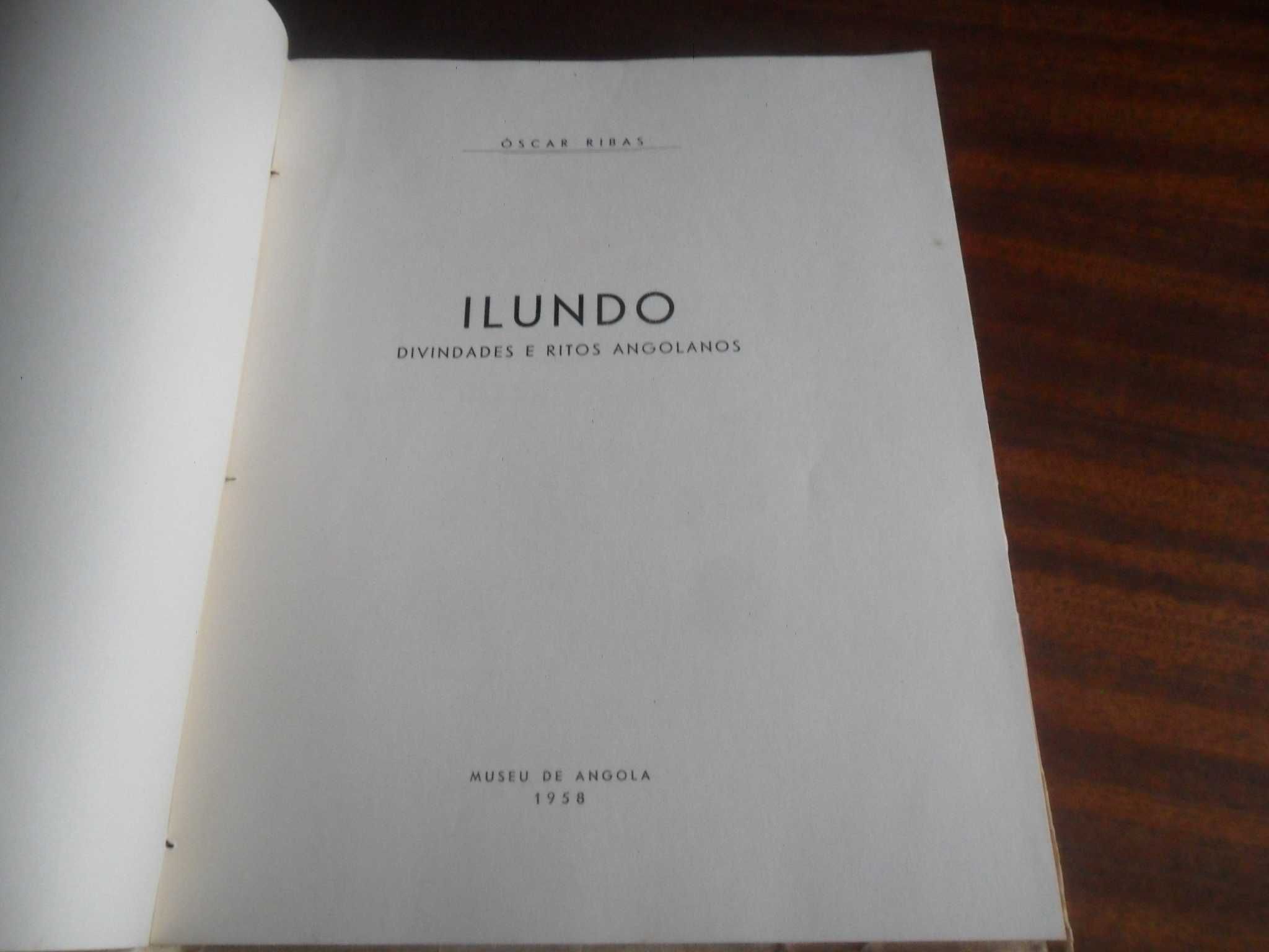 "ILUNDO - Divindades e Ritos Angolanos" de Óscar Ribas -1ª Edição 1958
