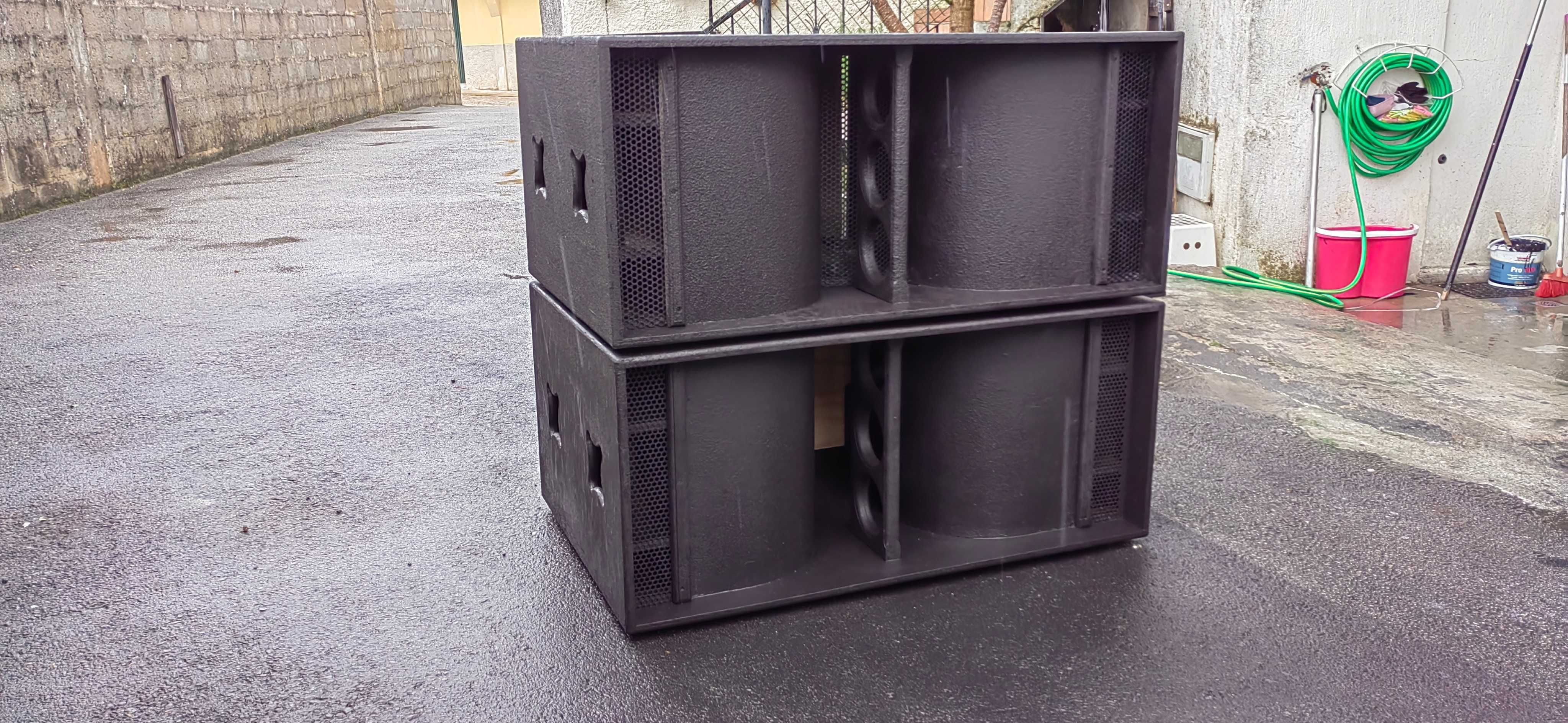 PA NORTESOUND-PRO .SUB GRAVE DUPLOS NS218, 6000 WATTS 3000 WATTS RMS