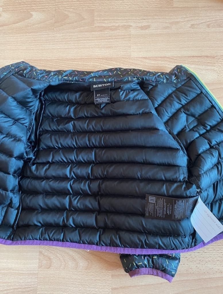 Zimowa kurtka dziecięca Burton gęsie pierze evergreen 98-104