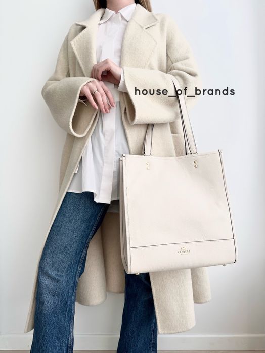 COACH Dempsey Tote Женская кожаная сумочка тоут жіноча сумка шопер