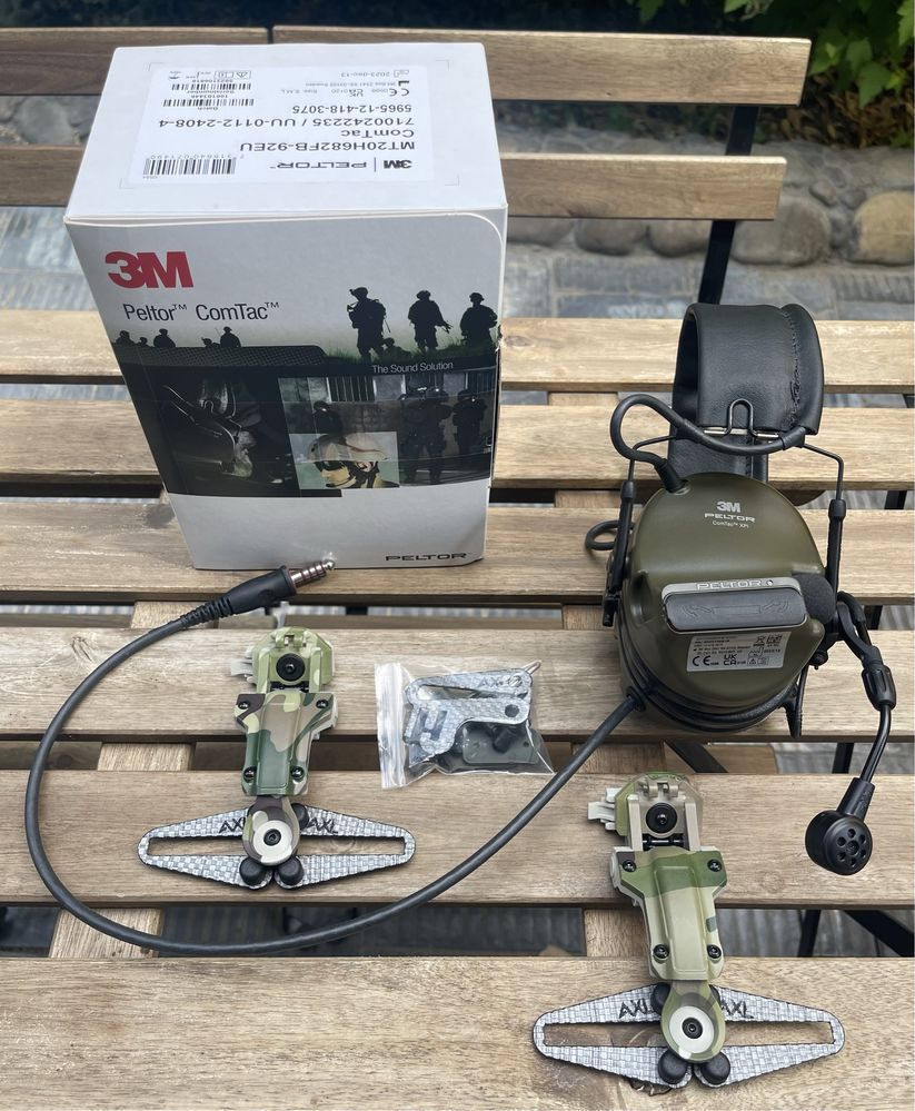 Військові‼️Peltor Comtac XPI MT20H682FB-92EU + кріплення Tegris карбон