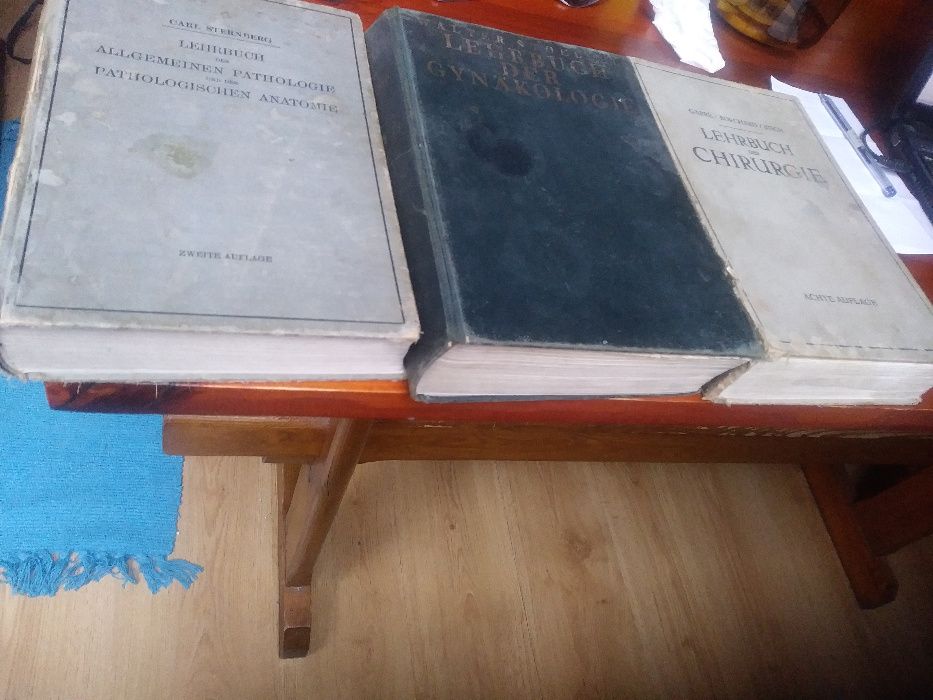 książki niemieckie medyczne przedwojenne