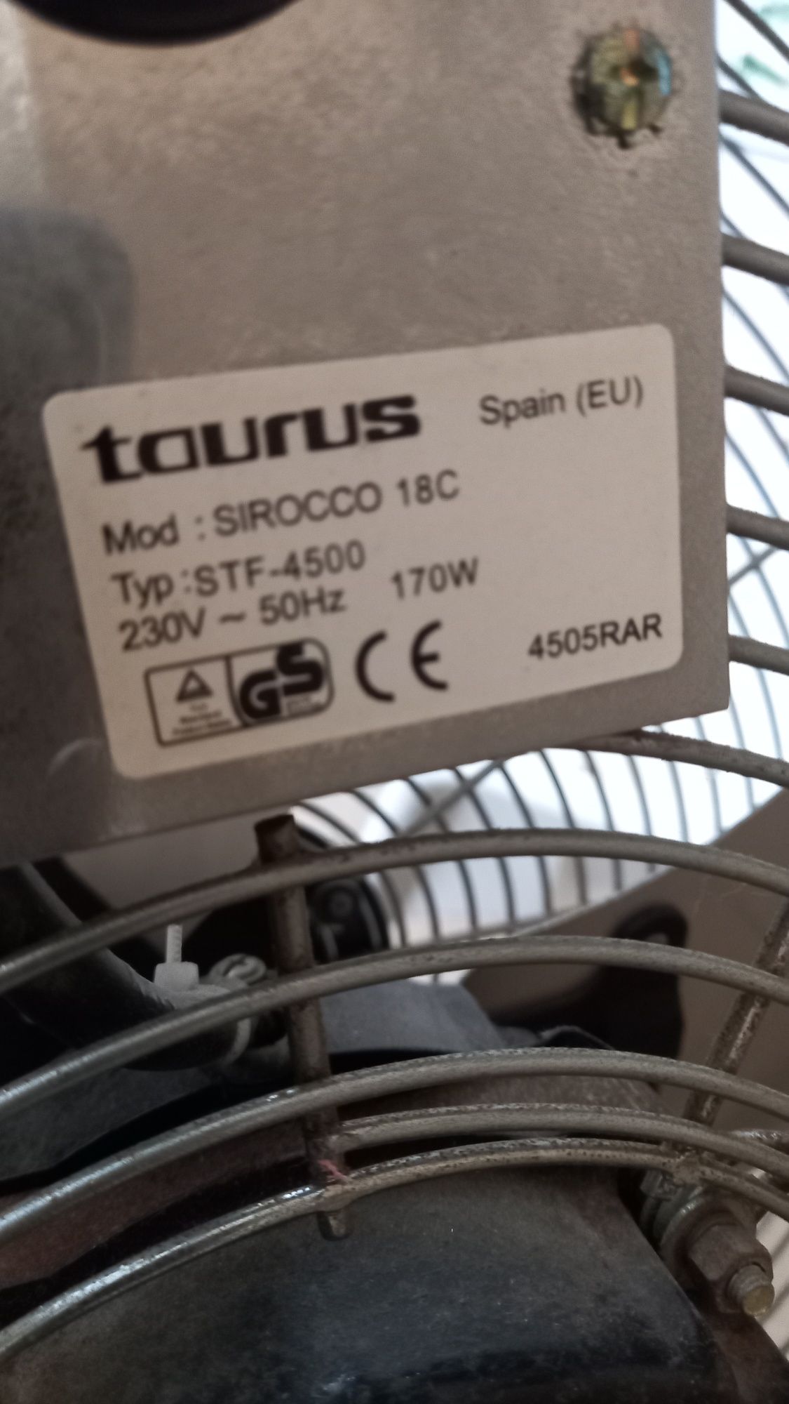 Ventoinha Tauros de alta ventilação