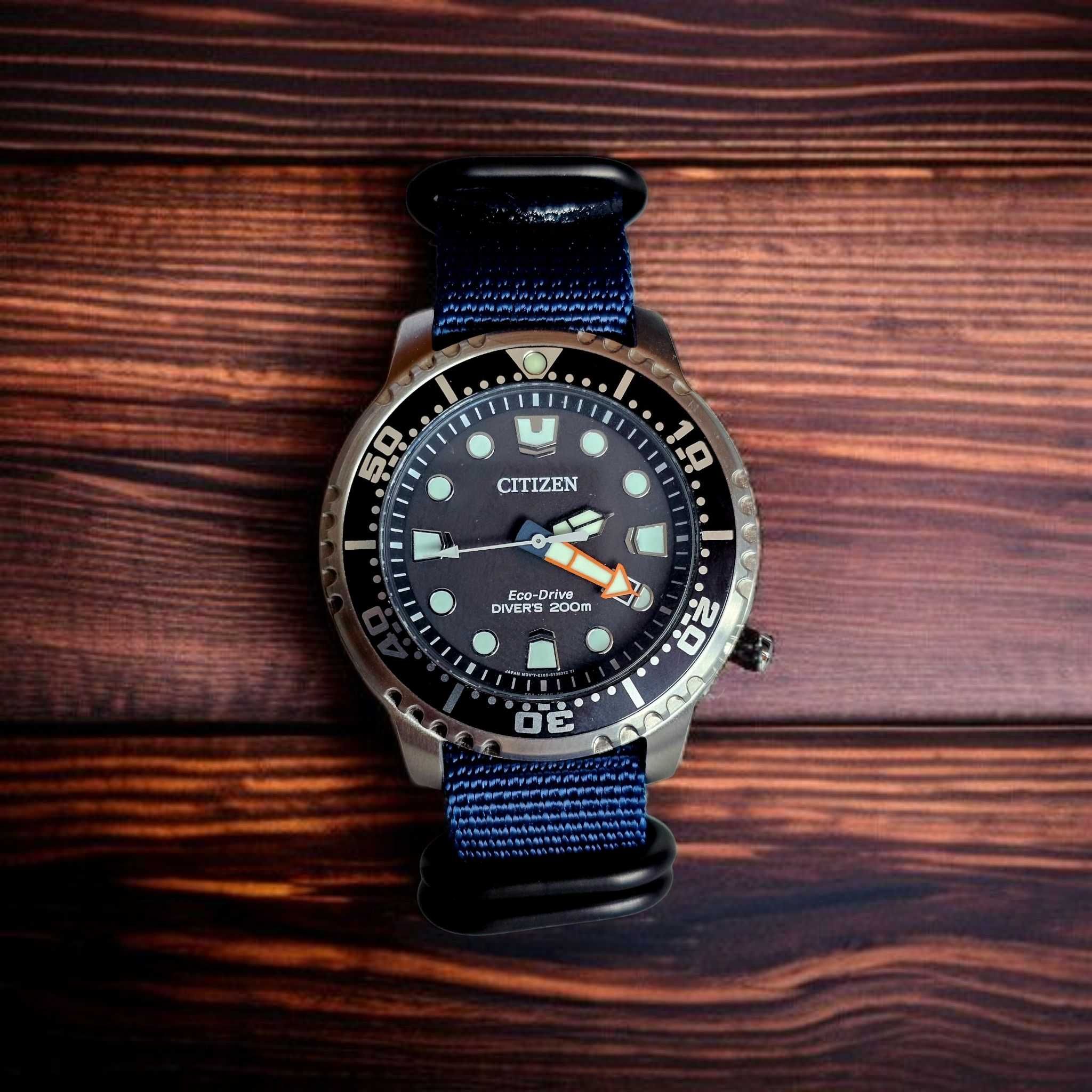 Pasek Nato Zulu Strong PVD 20 mm do Citizen BN0150-10E granatowy