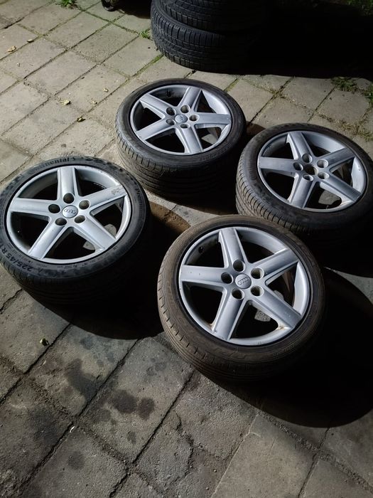 Felgi 17 5x112 Audi VW Seat skoda z oponami Continental 225/45/17