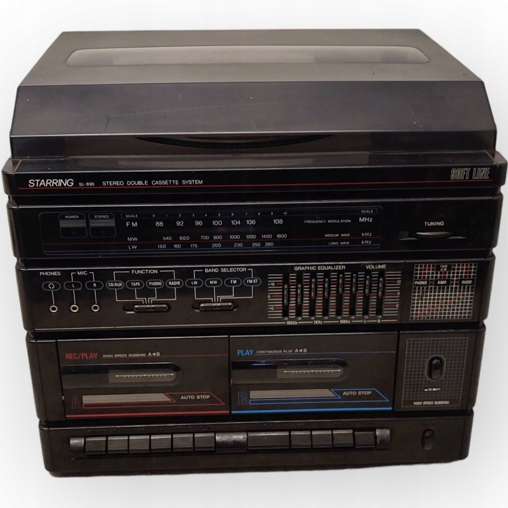 Wieża z gramofonem STARRING SL-695 stereo double casette system