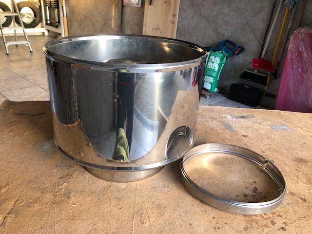 Chaminé inox como nova