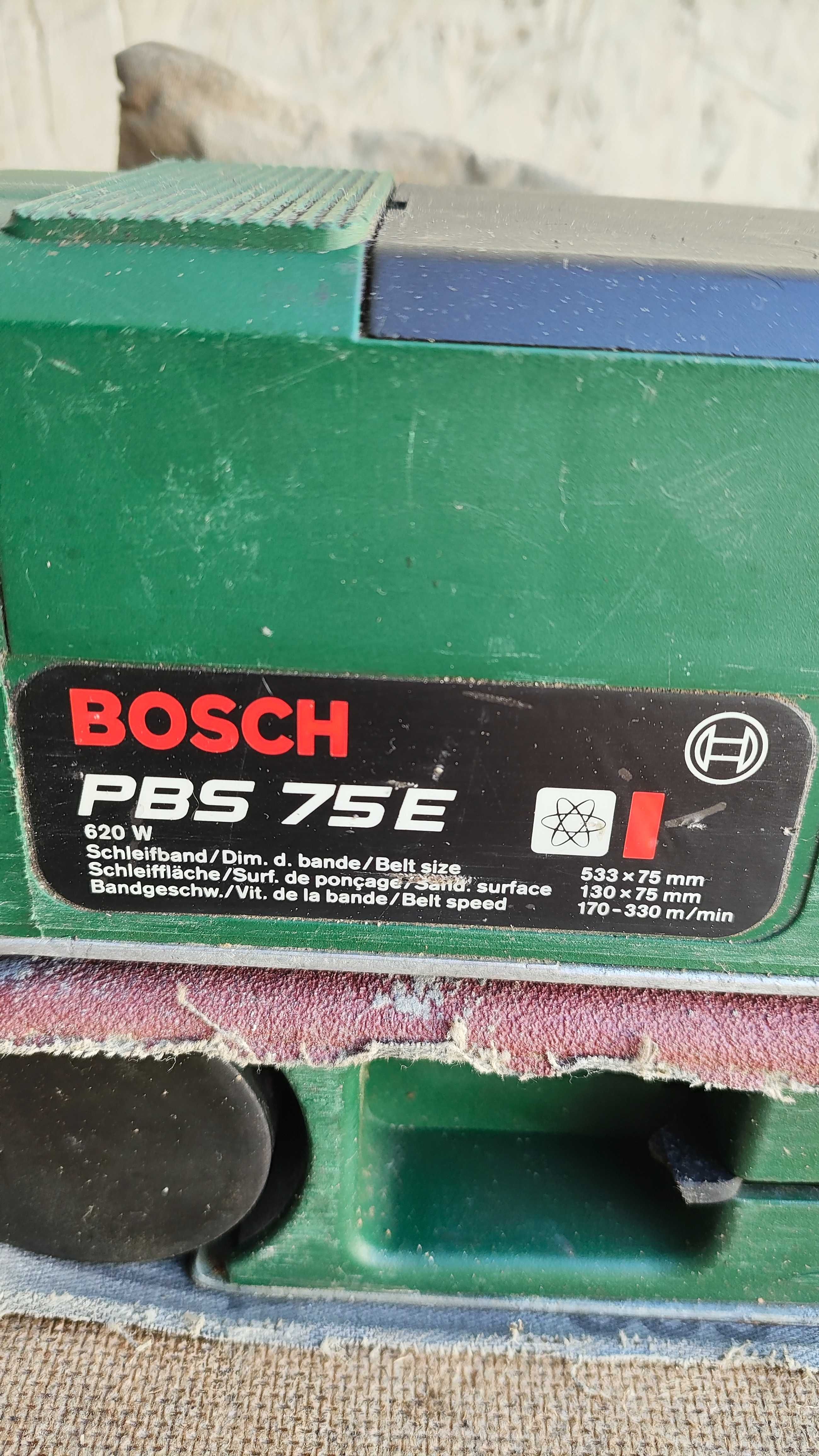 Niemiecka szlifierka taśmowa Bosch PBS75E, 620 W