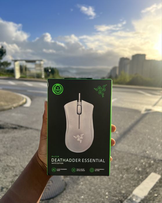Mouse novo deathadder essential branco, Razer