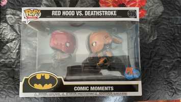 Funko pop Red hood vs deathstroke comic moment 336