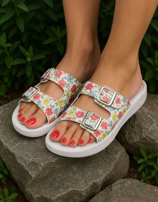 Fakirki damskie klapki masujące z kolcami FP-01 włoskie medyczne r. 36