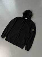 Зіпка чорна Стон Айленд - Кофта Стоник - Кофта Stone Island SI - Стоне