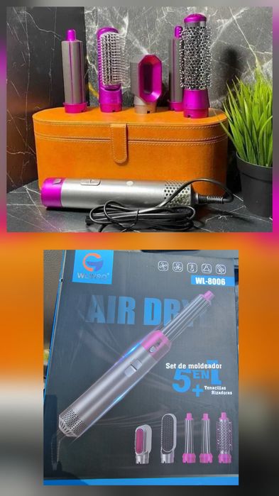 Фен стайлер з насадками  5 в 1 у кейсі