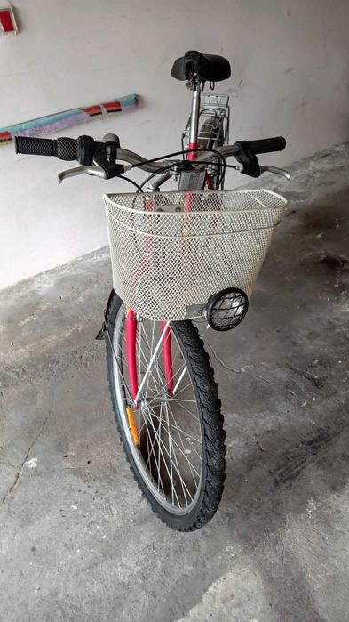 Rower damski z koszykiem