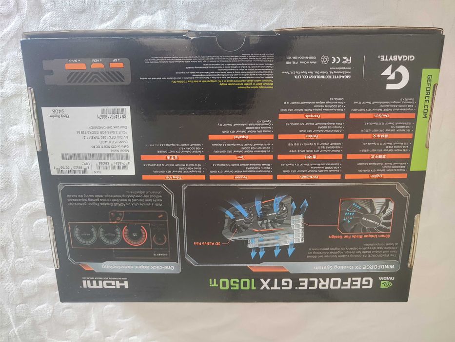 Gigabyte GeForce GTX 1050Ti 4GB DDR564553117728257123