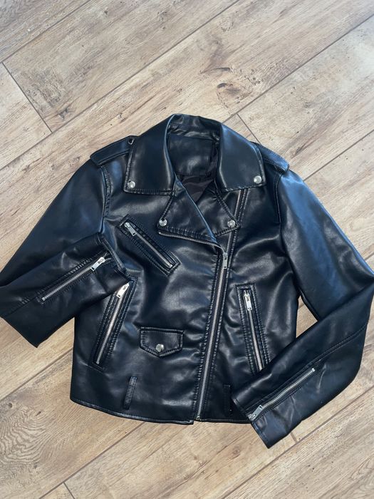 Куртка косуха кожанка S