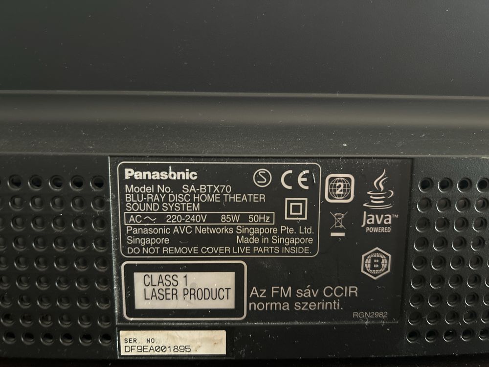 Kino domowe Panasonic SA-BTX70