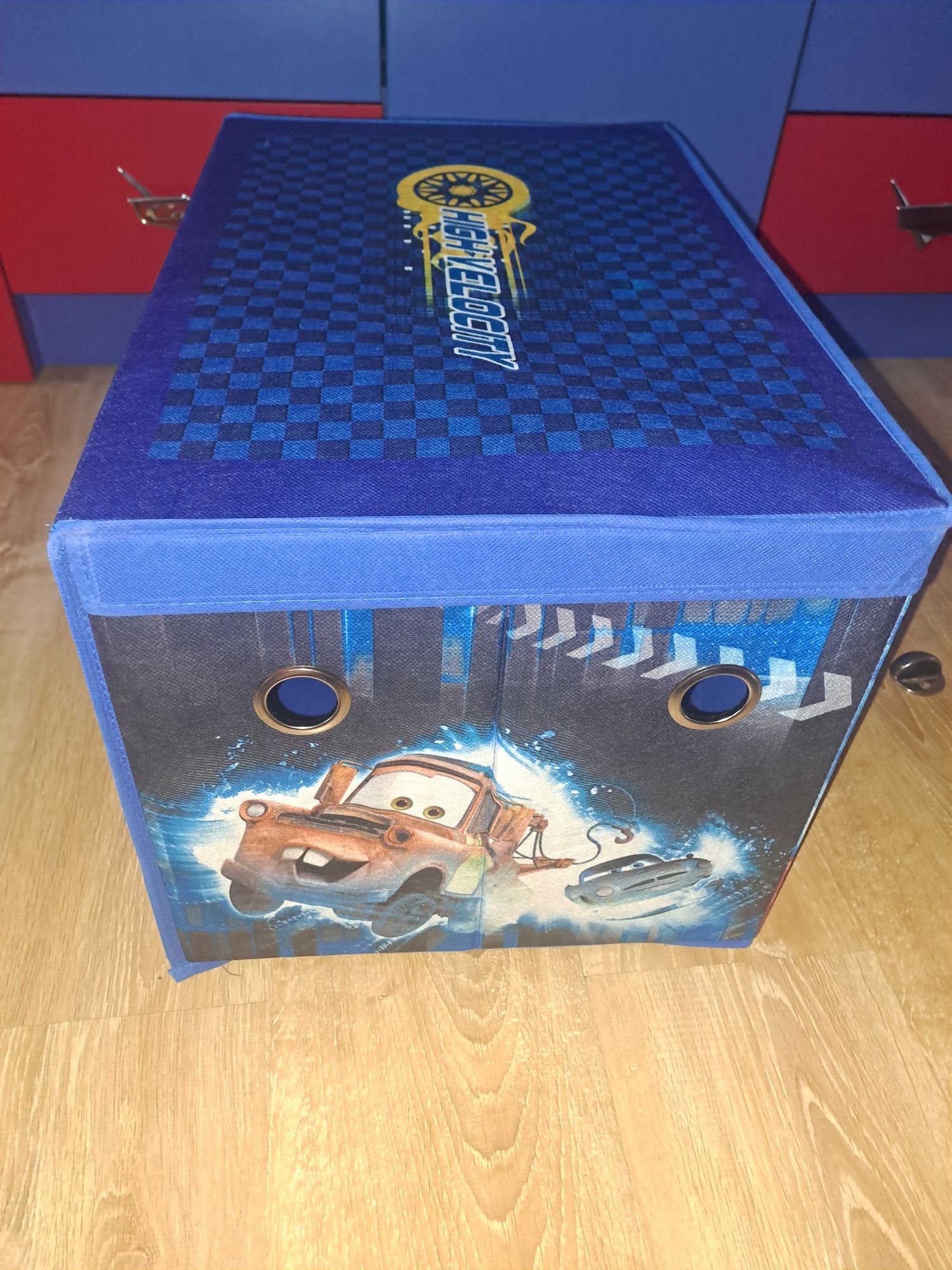 NOWE pudło pudełko ORGANIZER disney ZYGZAK cars Mc Queen AUTA