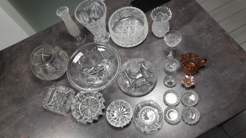 Zestaw naczyń kryształowych/szklanych do kolekcji
