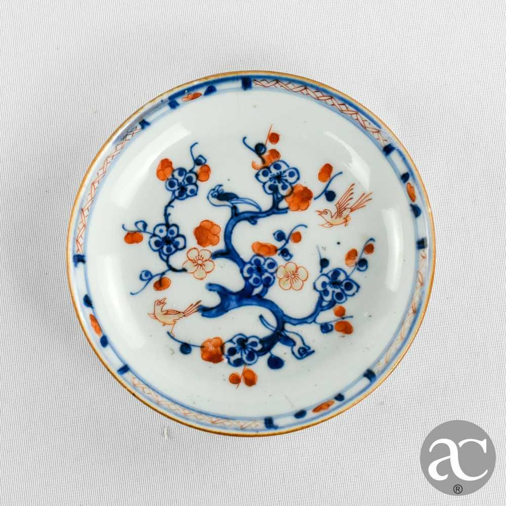 Par de pequenos Pratos porcelana da China, Imari, período Kangxi