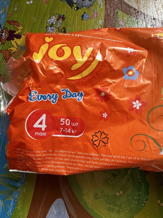 Підгузки Joy every day 4 (7-14кг)
