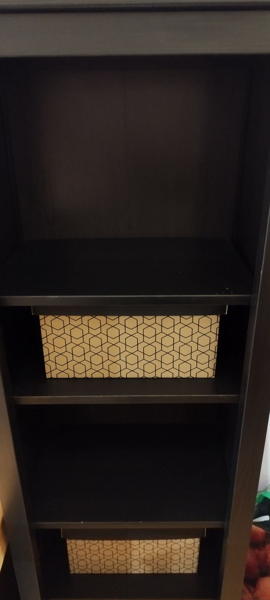 Regał na książki Ikea Hemnes 49x197 czarnobrązowy