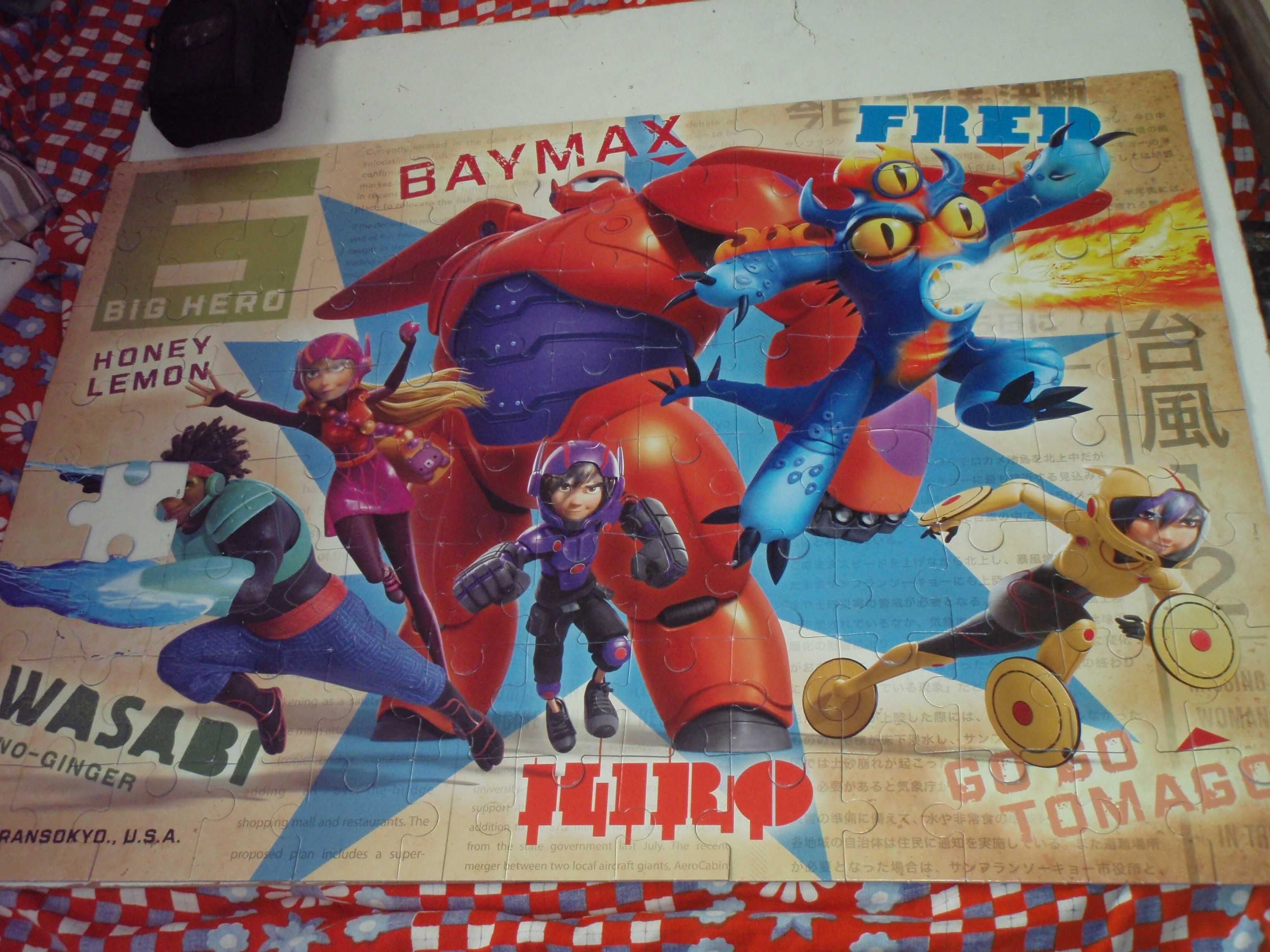 Puzzle 104 elem. SUPER HERO - Wspaniała Szóstka - Baymax i przyjaciele