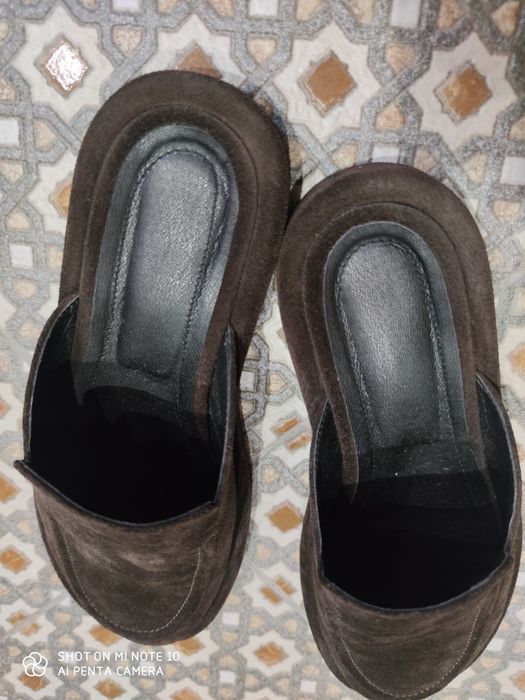 Мюлі з натуральної замші