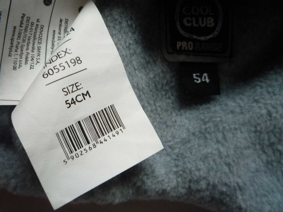Cool Club 110/116 r 54 Czapka jesienna zimowa polarowa