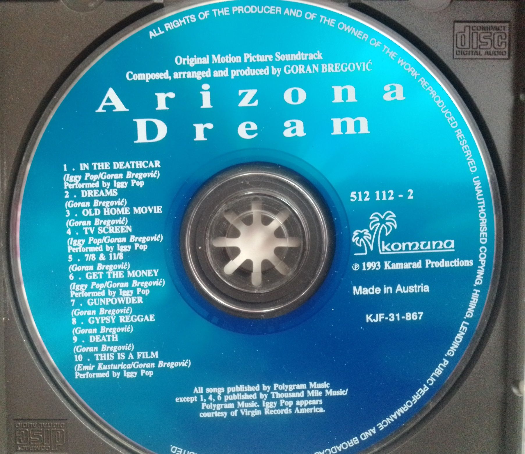 CD "ARIZONA Dream" 1993р.в