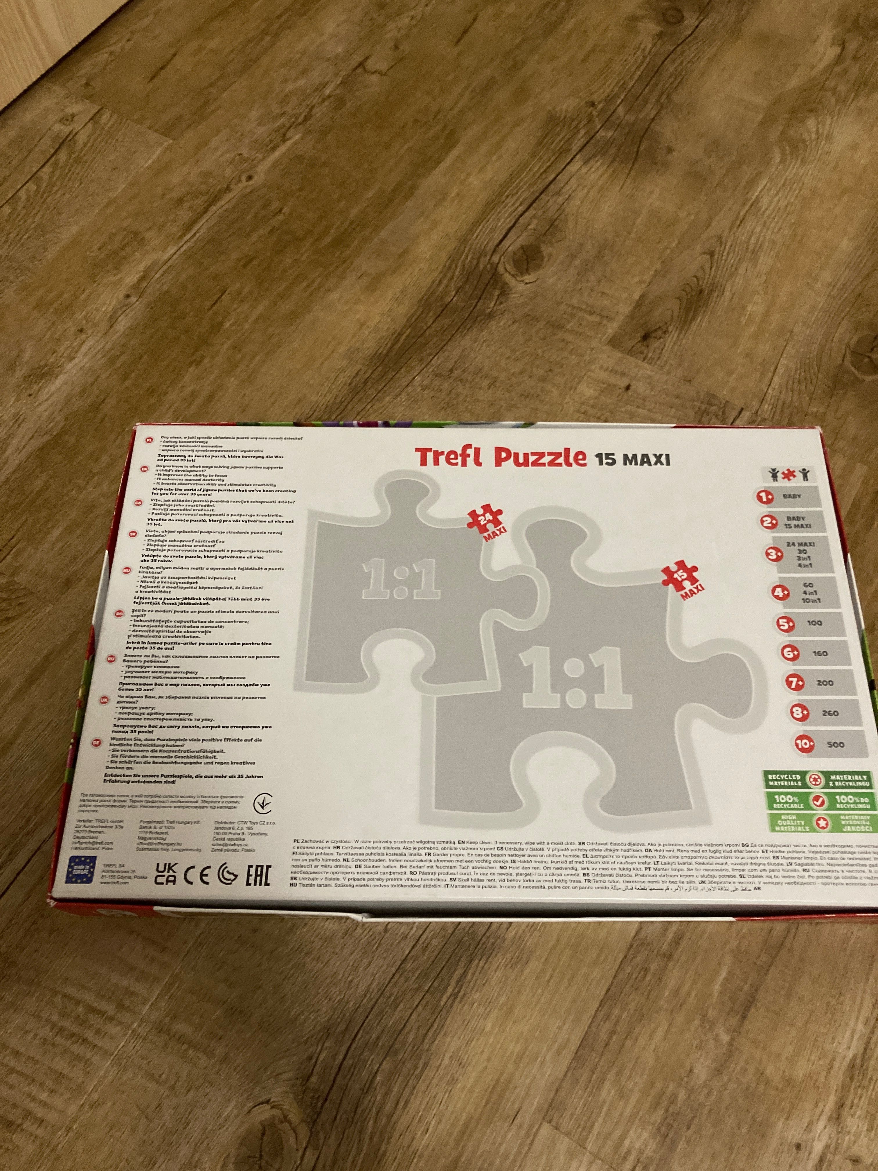 Puzzle Trefl, 15 elementów, Puzzle 15 maxi, Bing z przyjaciółmi, TREFL