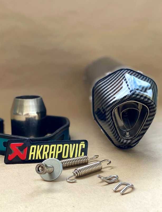 Прямоточний Акрапович прямоток вихлоп ввыхлоп труба банка на піт байк