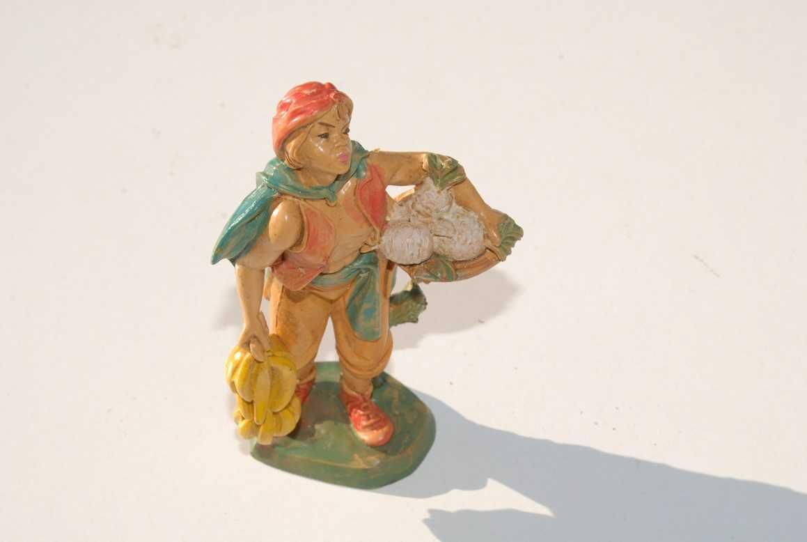 Stara figurka pasterz z szopki Betlejemskiej antyk
